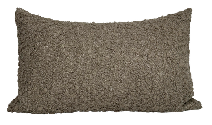 Dekowe GILA Boucle Pillow Cover In Brown Larsen Textiles