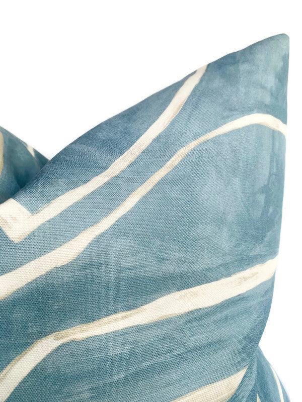 Dekowe Graffito Pillow Cover In Deep Sky Kelly Wearstler Textiles