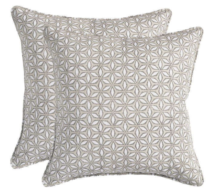 Dekowe Hanami Pillow Cover In Chalk Walter G Pillows Decorative Throw Pillows