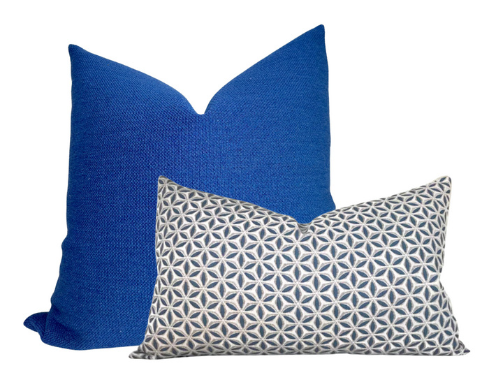 Dekowe Hanami Pillow Cover In Pacific Blue Walter G Pillows Decorative Throw Pillows
