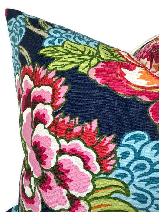 Dekowe Honshu Pillow Cover In Navy Thibaut Textiles