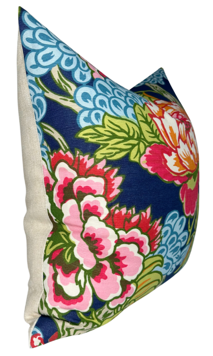 Dekowe Honshu Pillow Cover In Navy Thibaut Textiles