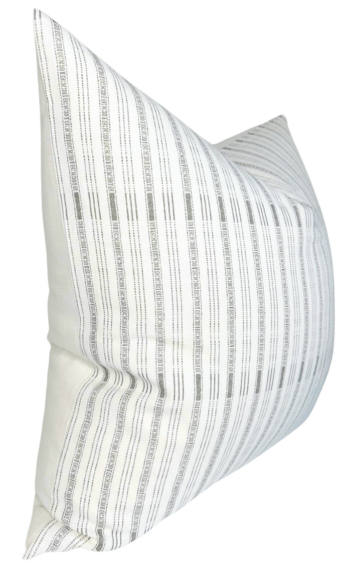 Dekowe ILU Pillow Cover In Charcoal Susan Connor Textiles