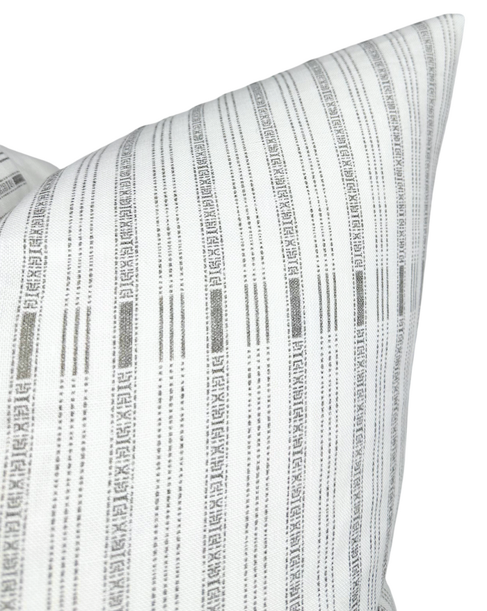 Dekowe ILU Pillow Cover In Charcoal Susan Connor Textiles