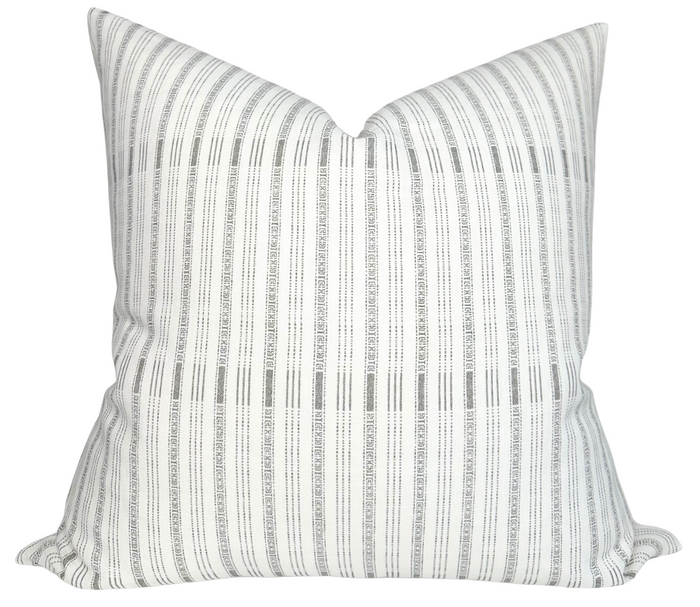 dekowe ILU Pillow Cover in Charcoal Susan Connor Textiles