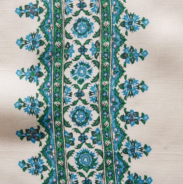 Dekowe Isfahan Stripe Pillow Cover In Blue/Green Peter Dunham Textiles