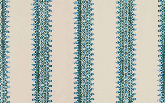 Dekowe Isfahan Stripe Pillow Cover In Blue/Green Peter Dunham Textiles