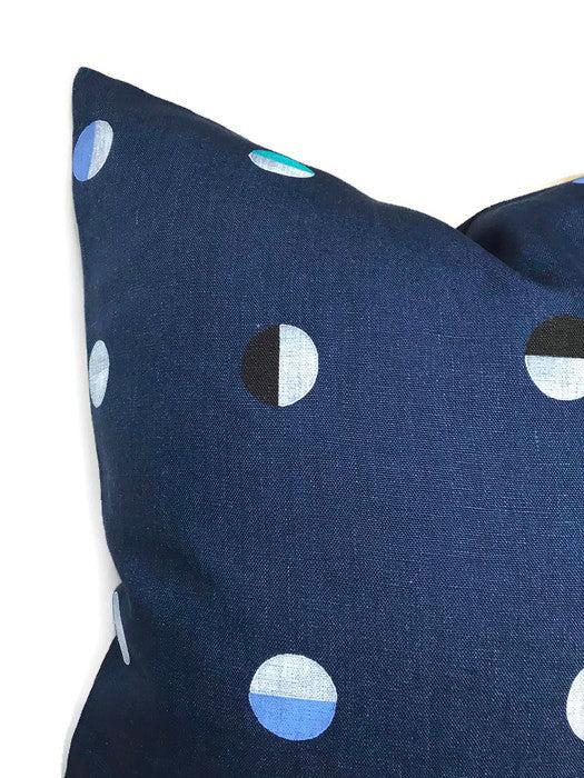 Dekowe Joshua Tree Pillow Cover In Indigo Moons Blue Schumacher Textiles