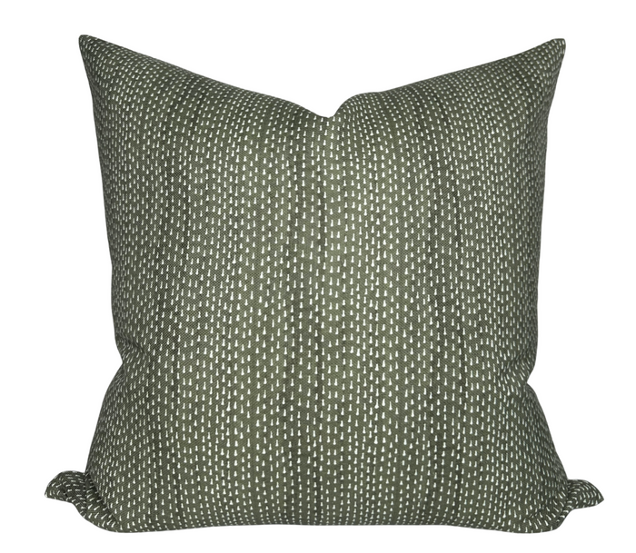 dekowe Kantha Pillow Cover in Willow Maresca Textiles