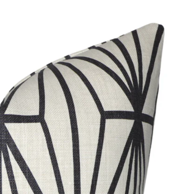 Dekowe Katana Pillow Cover In Ebony Ivory Kelly Wearstler Textiles
