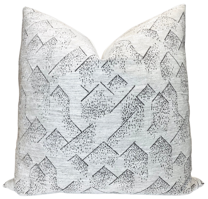 dekowe Kelly Wearstler Brink Pillow Cover in Graphite Ivory
