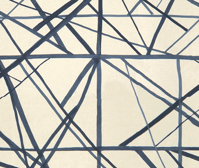 Dekowe Kelly Wearstler Channels Pillow Cover In Periwinkle Blue