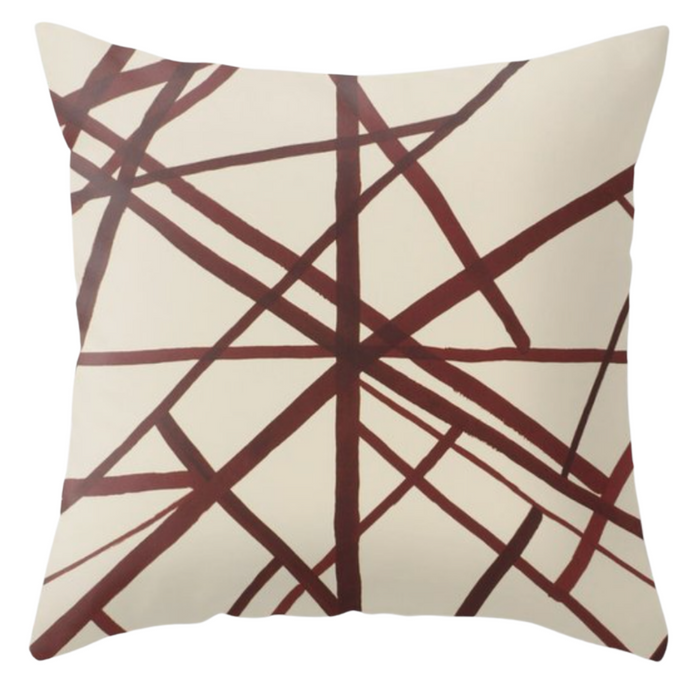 dekowe Kelly Wearstler Channels Pillow Cover in Plum
