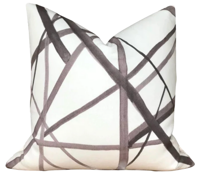 dekowe Kelly Wearstler Channels Pillow Cover in Taupe