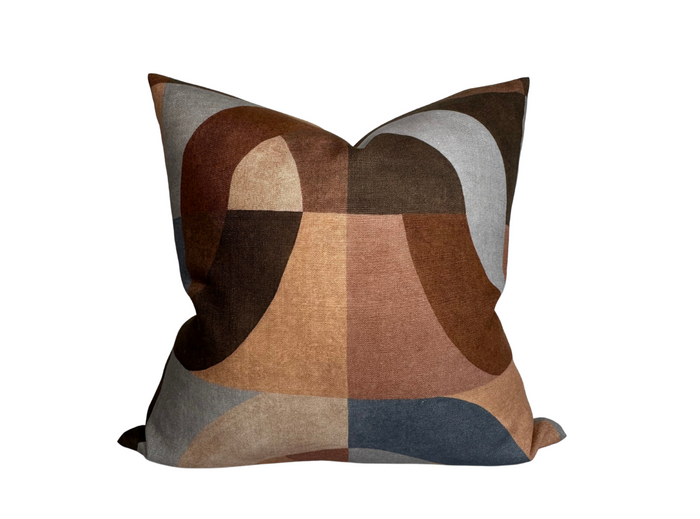 Dekowe Kelly Wearstler Colonnade Pillow Cover In Cinnabar