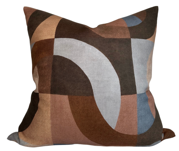 dekowe Kelly Wearstler Colonnade Pillow Cover in Cinnabar