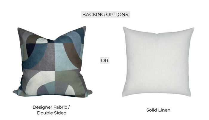 Dekowe Kelly Wearstler Colonnade Pillow Cover In Indigo