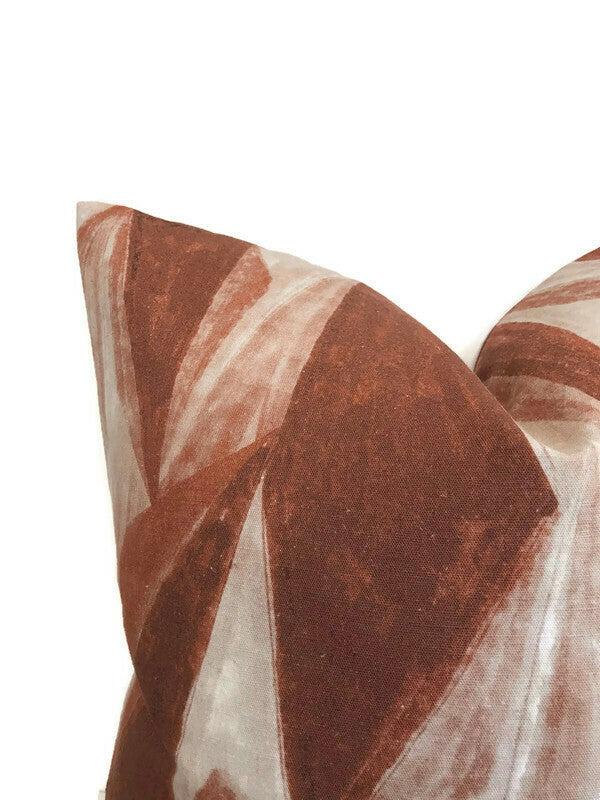 Dekowe Kelly Wearstler Covet Pillow Cover In Terracotta