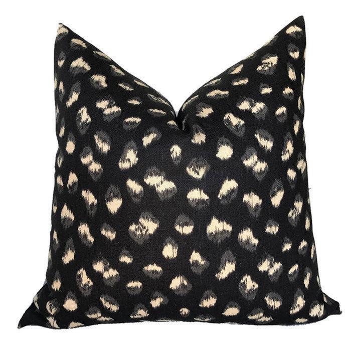 dekowe Kelly Wearstler Feline Pillow Cover in Black