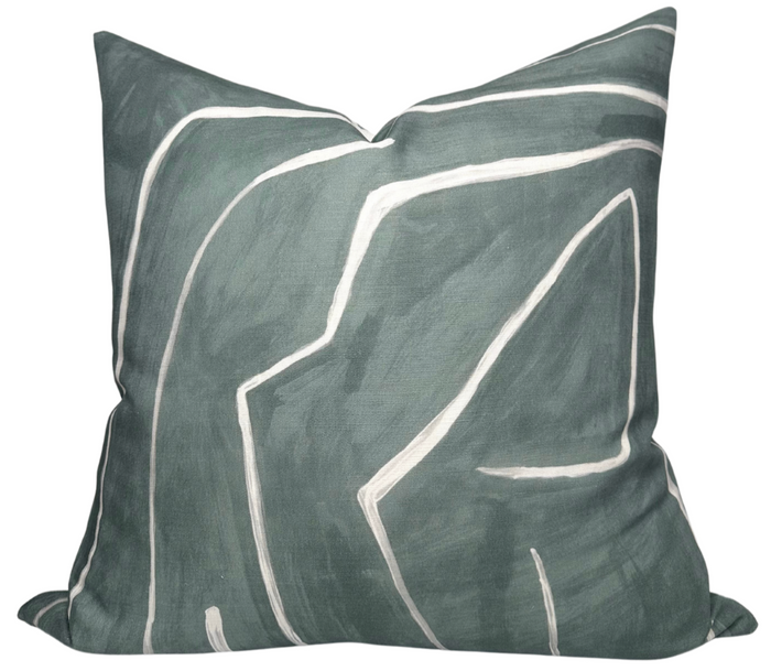 dekowe Kelly Wearstler Graffito Pillow Cover in Denim