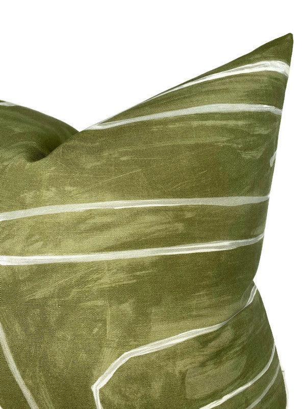 Dekowe Kelly Wearstler Graffito Pillow Cover In Fern Green