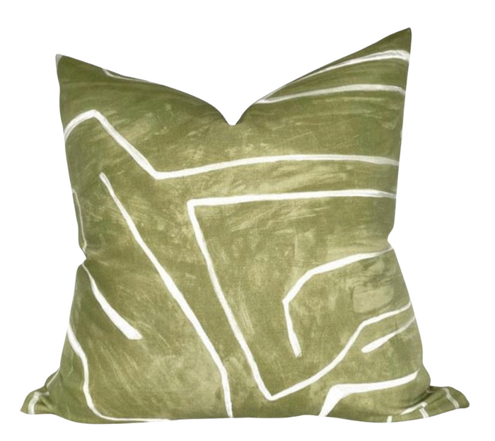 dekowe Kelly Wearstler Graffito Pillow Cover in Fern Green