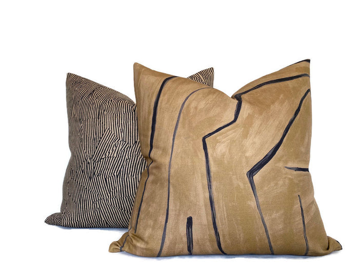 Dekowe Kelly Wearstler Graffito Pillow Cover In Java