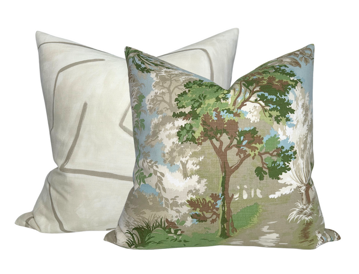 Dekowe Kelly Wearstler Graffito Pillow Cover In Parchment