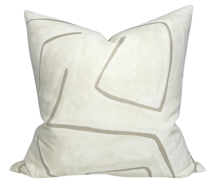 dekowe Kelly Wearstler Graffito Pillow Cover in Parchment