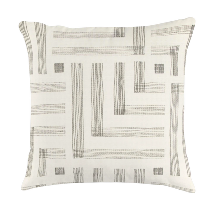 dekowe Kelly Wearstler Pastiche Pillow Cover in Chalk Jet