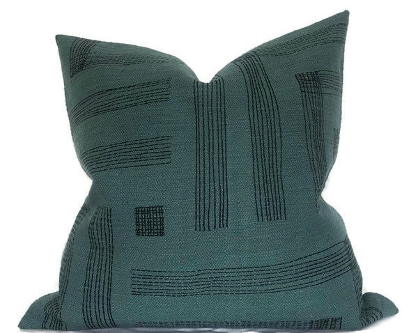 dekowe Kelly Wearstler Pastiche Pillow Cover in Spruce Jet