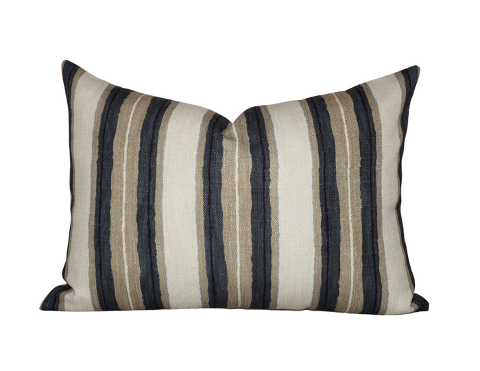dekowe Kelly Wearstler Shoreline Pillow Cover in Pebble Indoor Outdoor