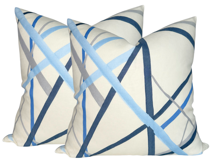 Dekowe Kelly Wearstler Simpatico Pillow Cover In Sky