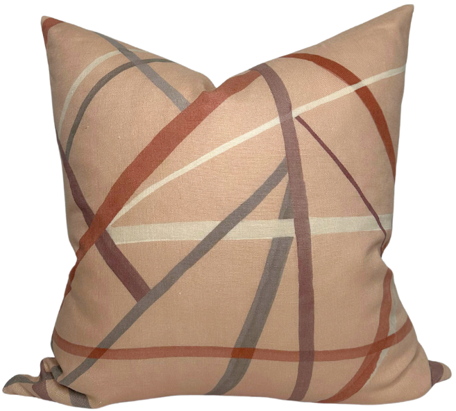 dekowe Kelly Wearstler Simpatico Pillow Cover in Terracotta