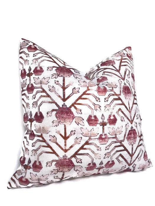 Dekowe Koty Pillow Cover In Mulberry Designer Pillows