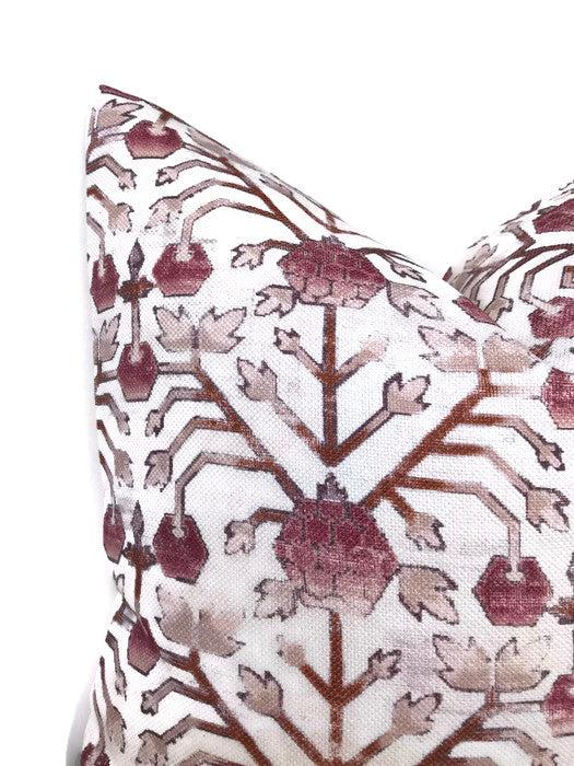 Dekowe Koty Pillow Cover In Mulberry Designer Pillows