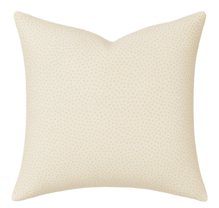 dekowe Kravet Spotted Pillow Cover in Tan 36085-16 Indoor Outdoor Pillows