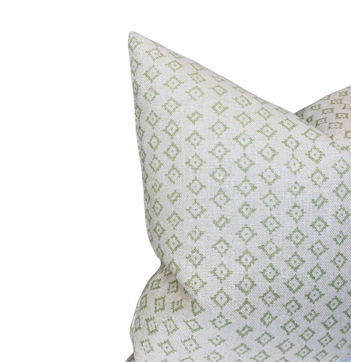 Dekowe Kumbh Pillow Cover In Celadon Natural Peter Dunham Textiles