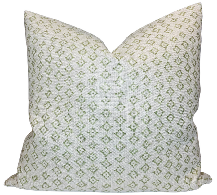 dekowe Kumbh Pillow Cover in Celadon Natural Peter Dunham Textiles