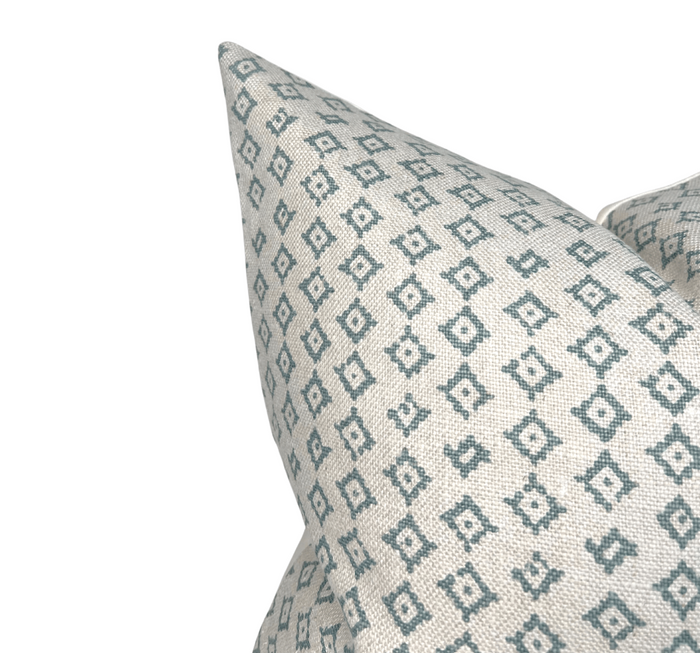 Dekowe Kumbh Pillow Cover In Ocean Peter Dunham Textiles