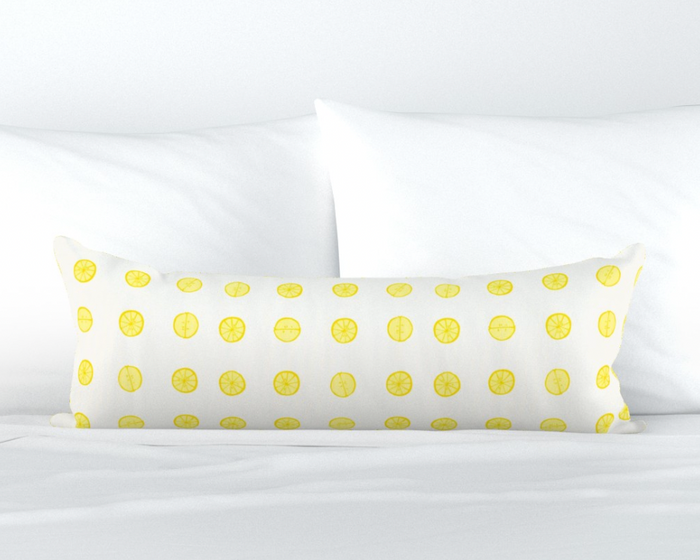 dekowe Lemonade Pillow Cover in Yellow F Schumacher Textiles