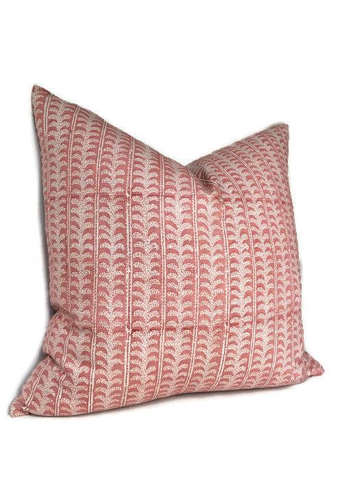 Dekowe Luxor Pillow Cover In Guava Walter G Pillows Decorative Throw Pillows