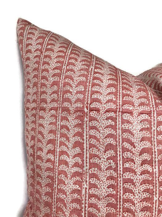 Dekowe Luxor Pillow Cover In Guava Walter G Pillows Decorative Throw Pillows