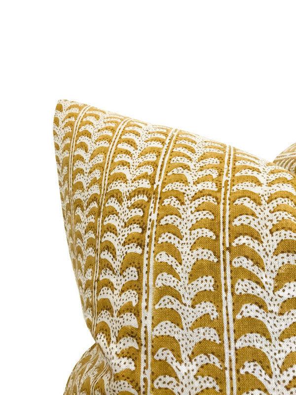 Dekowe Luxor Pillow Cover In Saffron Walter G Textiles
