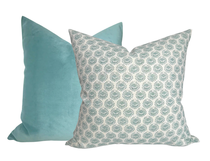 Dekowe Lyon Pillow Cover In Celadon Walter G Textiles