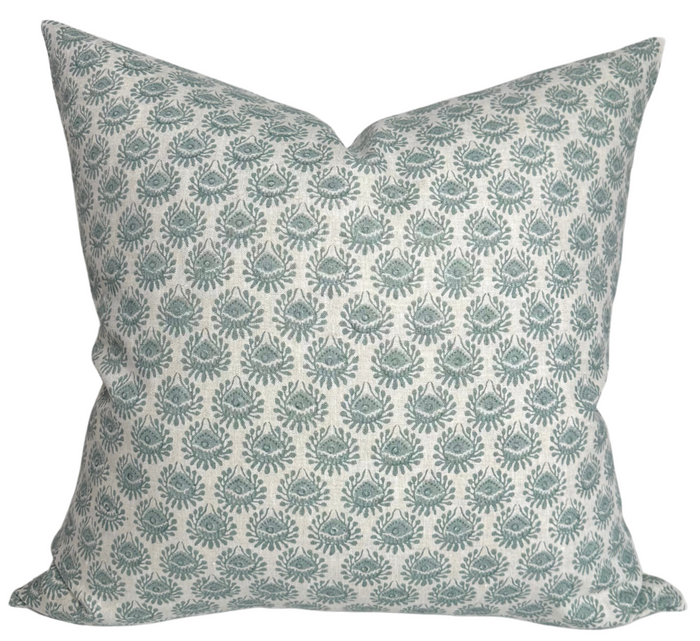 dekowe Lyon Pillow Cover in Celadon Walter G Textiles