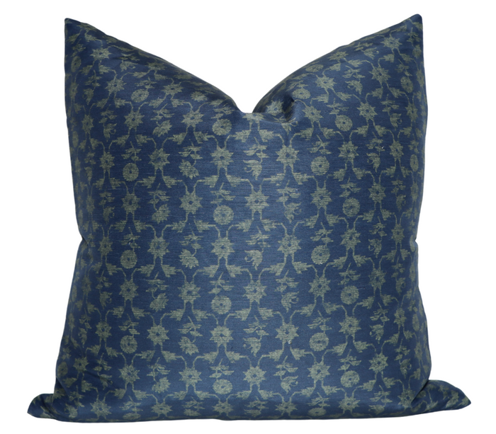 dekowe Madhan Pillow Cover in Blue and Green Designer Pillows