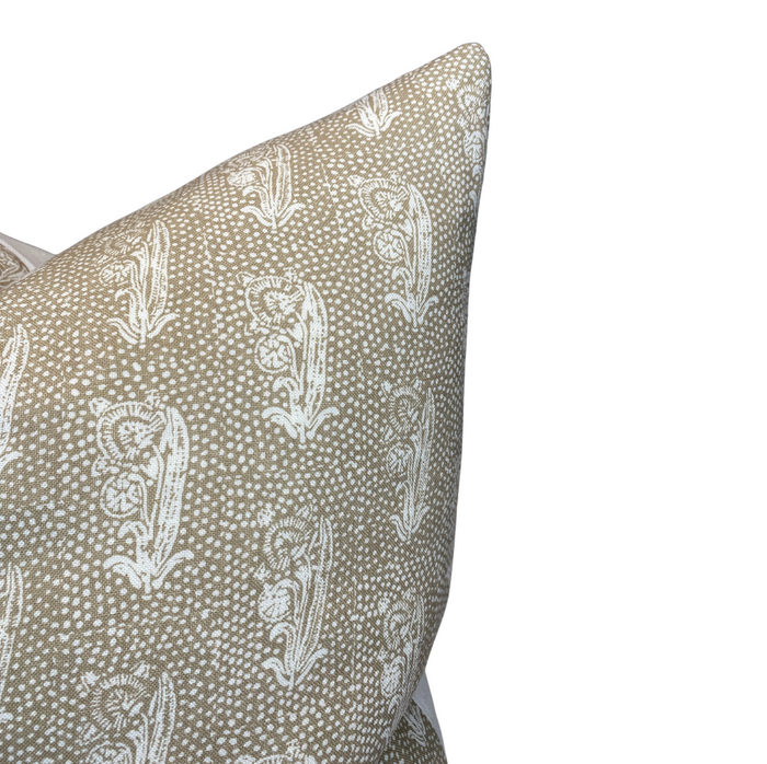 Dekowe Mahatma Pillow Cover In Driftwood Brown Raoul Textiles