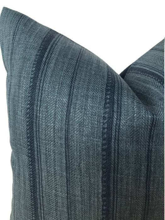 Dekowe Malabar Pillow Cover In Indigo Blue Peter Dunham Textiles
