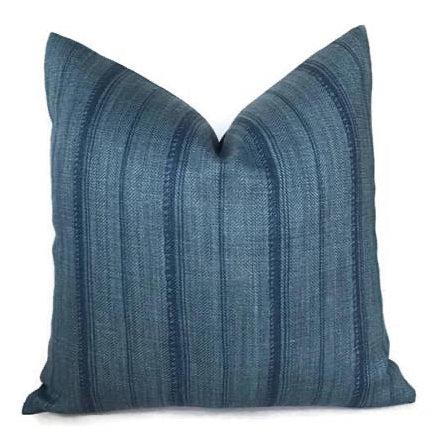 dekowe Malabar Pillow Cover in Indigo Blue Peter Dunham Textiles